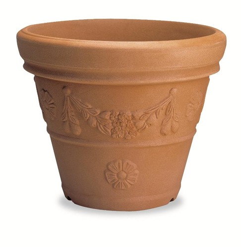 Vaso resina conico festonato - vaso,