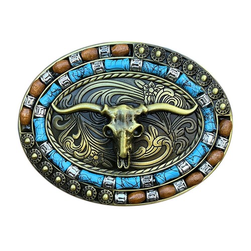 Fibbia cintura cowboy western