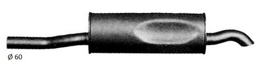Marmitta posteriore bmw 524 - marmitta,