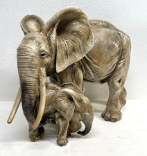 GRANDE RARA SCULTURA ELEFANTE GUIDO CACCIAPUOTI 35cm PORCELLANA FIRMATA ITALY 40