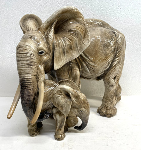Grande rara scultura - rara, elefante