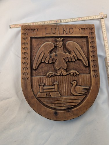Stemma legno intagliato a - stemma,