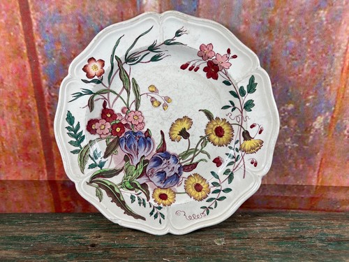 Antico piatto wedgwood fiore - piatto,