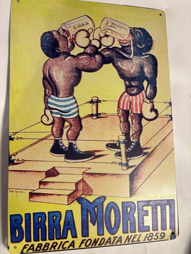 Targa metallo birra - metallo-birra, moretti-