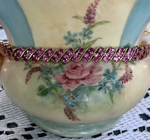 Bracciale tennis lampone con - bracciale,