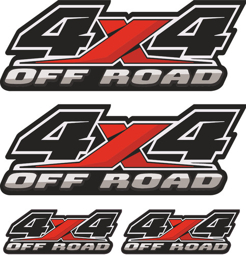 4x4 grandi adesivi pick - 4x4,