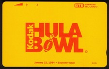 3u (48th) Hula Ciotola' 94 Giallo Card (Kodak Logo) ('Telefono') Raro Telefono