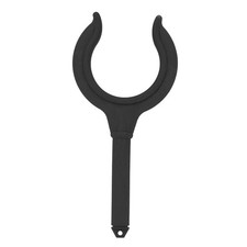 2 Pcs Boat Oar Lock Fishing Rod Holder Bracket Marine Rubber Dinghy