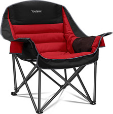 Silla de campamento plegable y
