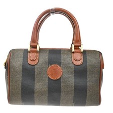FENDI Logo Pequin Mini Hand