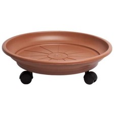 Sottovaso tondo con ruote - tondo,