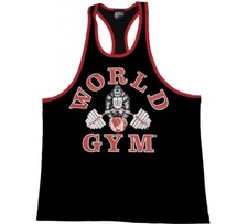 W316 World Gym Allenamento Ringer Canotta Racerback Bodybuilding Abbigliamento Palestra