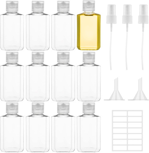 12pcs trasparente flaconi - 12pcs, da