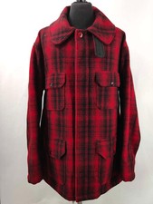 Giacca da caccia Woolrich - giacca da caccia lana rossa e nera taglia US 48 EU 58