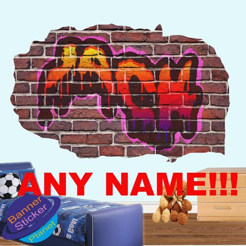 Adesivi murali nome graffiti - murali,