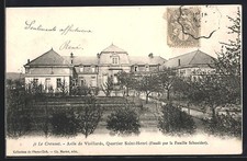 CPA Le Creusot, Asile de Vieillards, Quartier Saint-Henri, Fondé par la Famille 