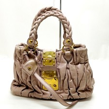 Borsa a mano Miu Miu in pelle