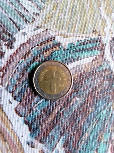 Moneta euro cipro - moneta,