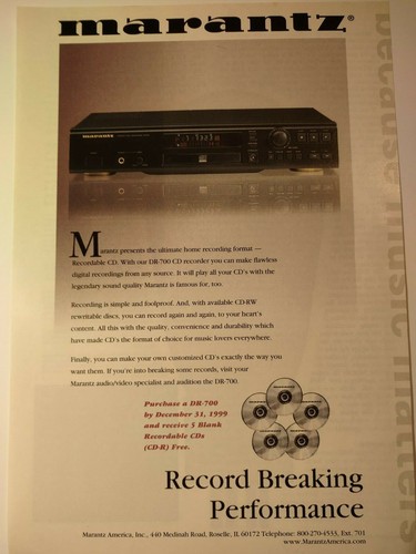 Pubblicità stampa marantz - pubblicità,