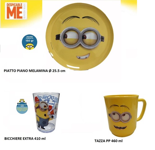 Minions piatto melamina tazza - minions,