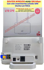 ROUTER 4G/5G  LTE Wi-Fi+LAN CON SLOT X SIM MOBILE 12V 220V PER CASA AUTO CAMPER