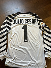 Maglia Julio Cesar match worn Indossata Preparata portiere Brazil maillot GK