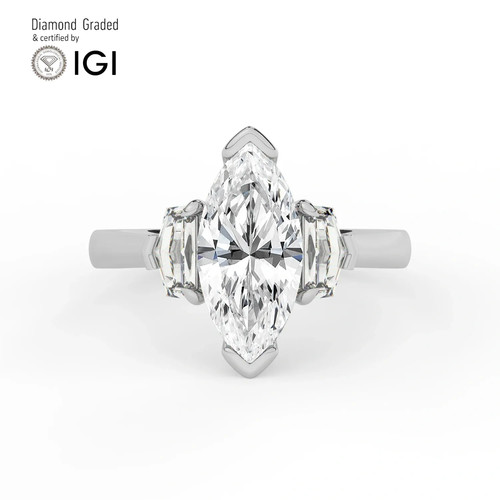 Anello trilogy solitario - trilogy,