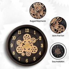 Orologio da parete vintage nautico fatto a mano in ottone orologio rotondo in...