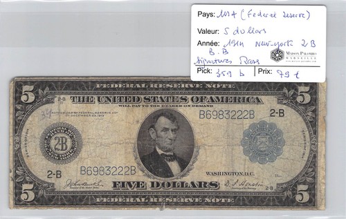 Usa dollari 1914 new york - usa,