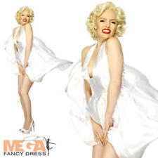 Marilyn Monroe Ladies Fancy Dress Hollywood Starlet Adults Celebrity Costume