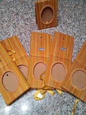 6 BOMBONIERE PORTA FOTO TESSUTO MARCA BOAN