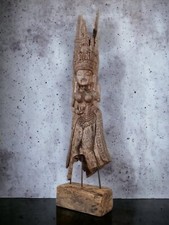 Legno Teak Statua Lanna Antico