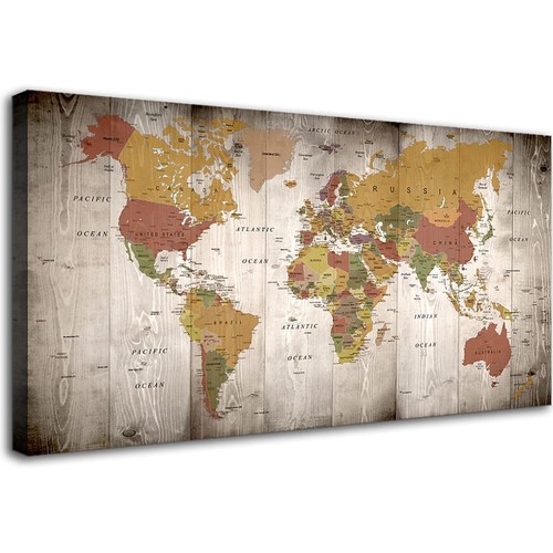 Mappa del mondo wall art - del,