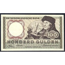 NETHERLANDS 100 Gulden 1953 -