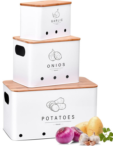 Porta patate cucina set 3 - porta,