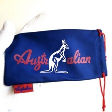 🟢 fodero occhiali da sole AUSTRALIAN soft case sunglasses custodia astuccio box