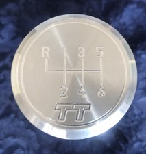 POMELLO TUNING ACCIAIO E CARBONIO, LEVA CAMBIO AUDI TT 1 SERIE, PARI AL NUOVO.