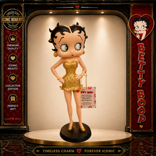 Betty boop gold glitter - gold,