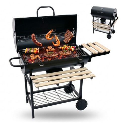 Barbecue carbone carrello - a,