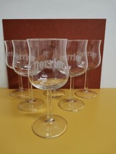 PERRIER BICCHIERI CALICE ACQUA VINO VETRO VINTAGE FRANCIA BAR OSTERIA CASA