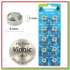 10 Batterie Pile VINNIC AG6 L921F LR921 G6 LR69 171 GP71A 371 370 SR920W SR69