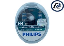 LAMPADE PHILIPS X-Treme Vision H4 12V 60/55W luce +130% luce fino a 130m 3700K