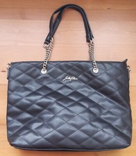 Borsa donna Lulu Blanc nera simil pelle poliestere ottimo stato