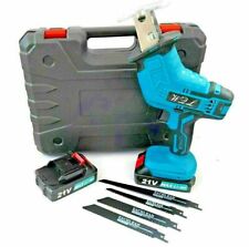 Seghetto a Gattuccio Motosega Elettrosega 4 LAME 2 BATTERIE 21V Mini Sega 