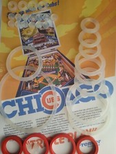 flipper  gottlieb-chicago cubs tripple play-Kit  elastique silicone  transparent