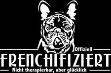 Adesivo auto BULLDOG FRANCESE - sticker bulldog - scritta infetta
