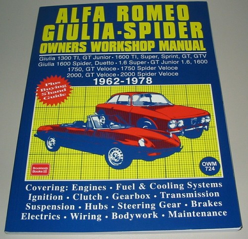 Onwer workshop manual - workshop, alfa