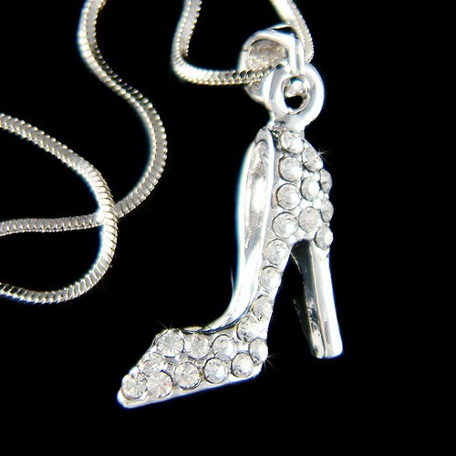 Collana con scarpe vetro - collana,