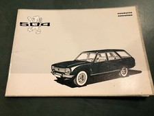 Peugeot 504 libretto istruzioni manuale uso e manutenzione auto d'epoca vintage
