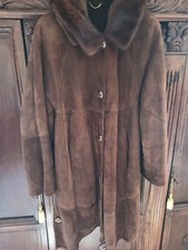 Cappotto montone pelliccia shearling spagnolo originale TG 44 donna